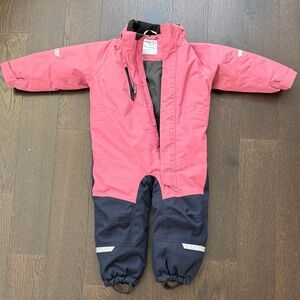 Polarn O. Pyret Pink Kids Snowsuit Size 2-3Y